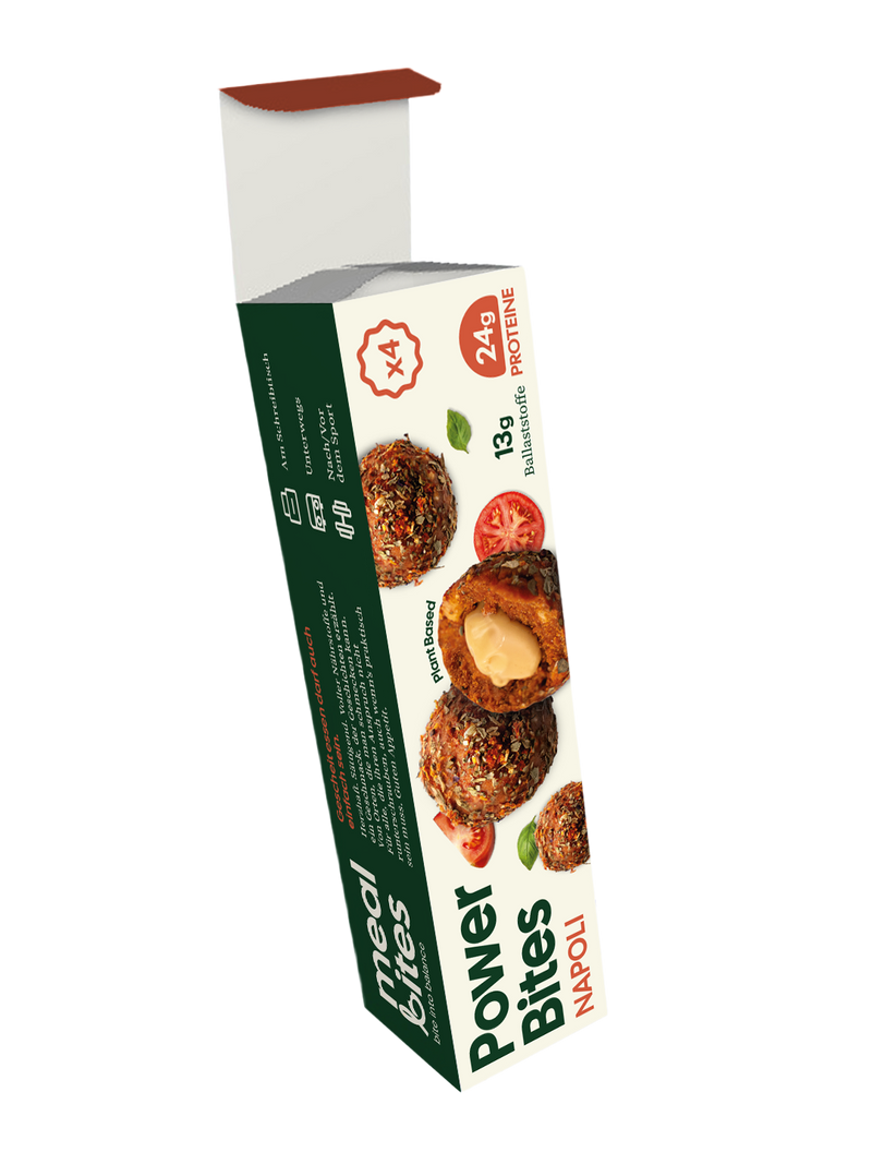 MealBites Napoli Verpackung geöffnet